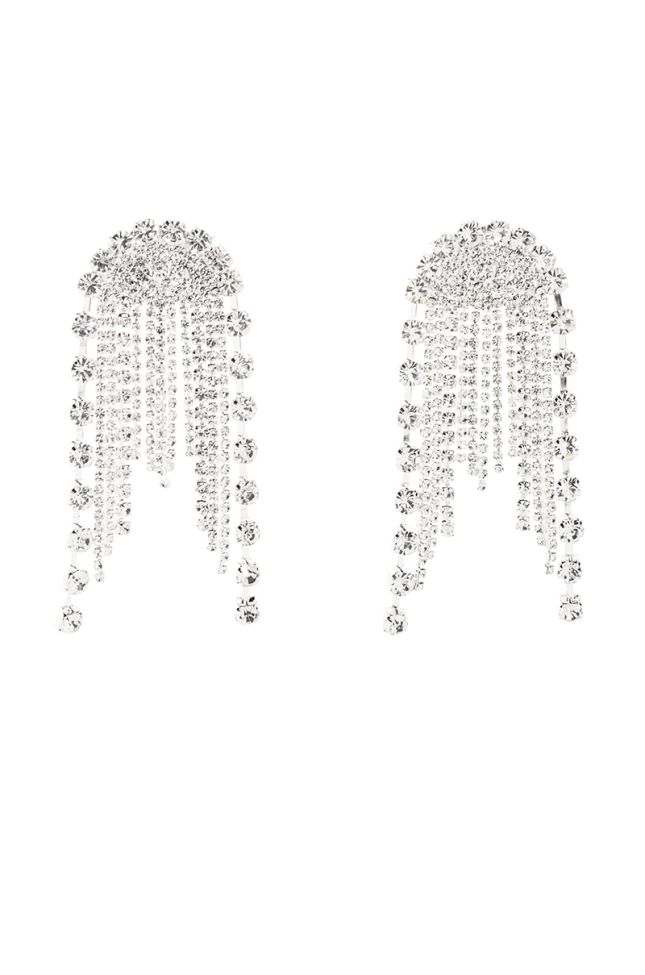 Side View Hollywood Stunna Embellished Statement Earrings