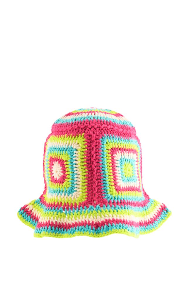 Side View Hot Nights Crochet Bucket Hat