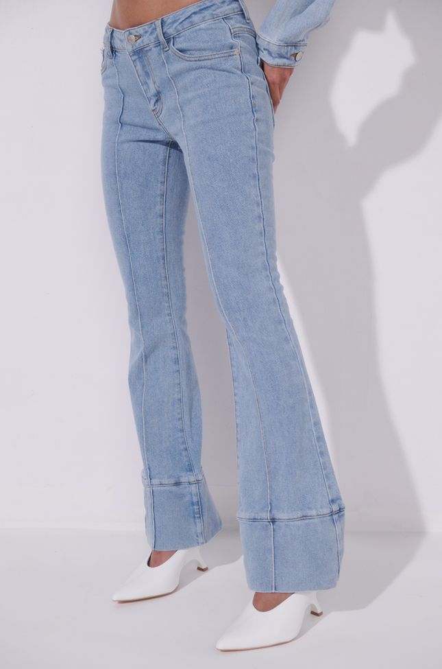 Extra View Hotel California Light Wash Flare Jeans