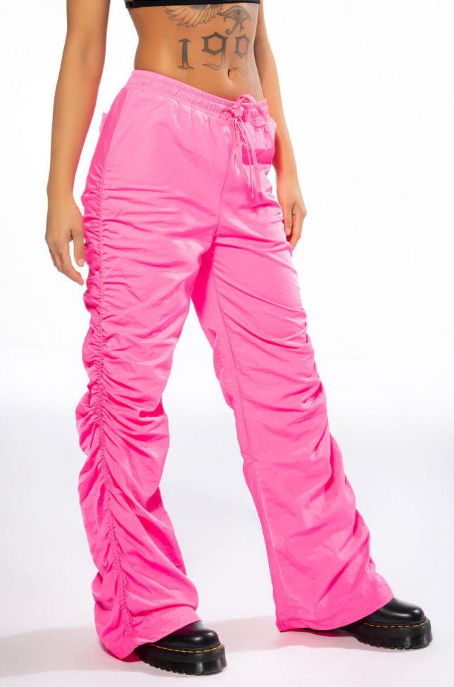Front View I Just Wanna Be Seen Joggers In Pink