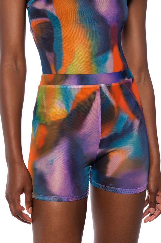 Side View In The Moment Mesh Biker Short