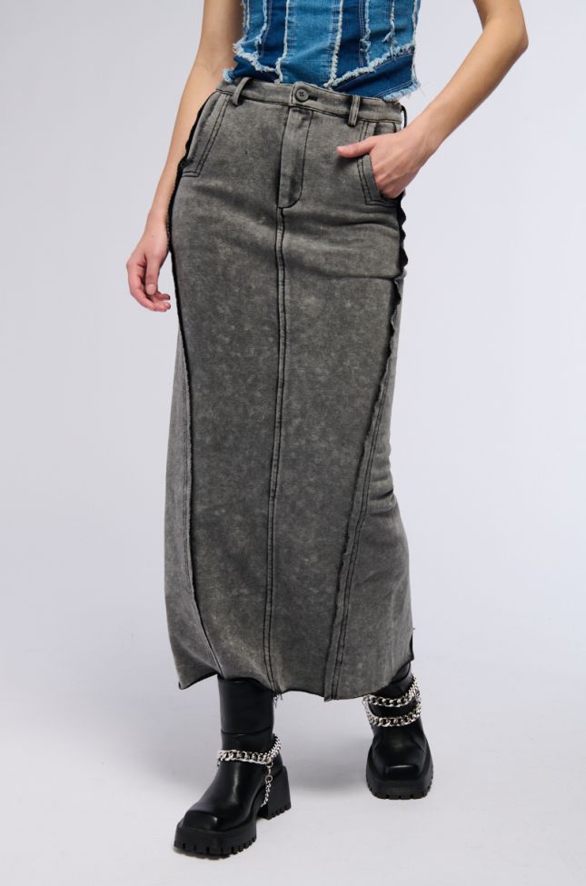 Front View In The Mood Maxi Skirt