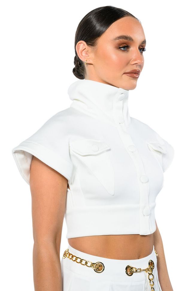 Side View In The Mood Scuba High Collar Vest