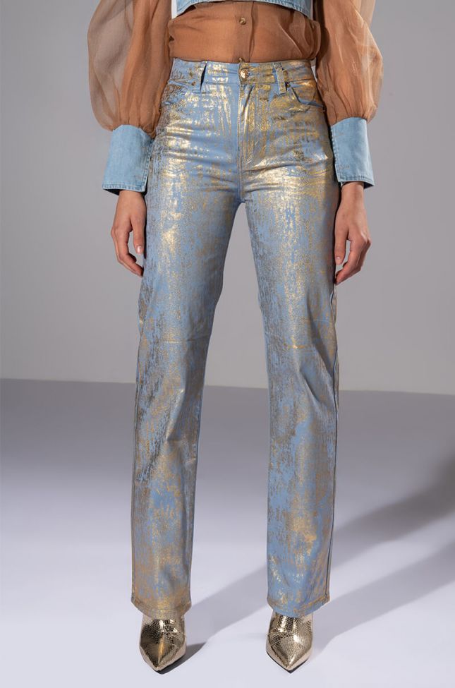 IN YOUR DREAMS METALLIC COATED PANT