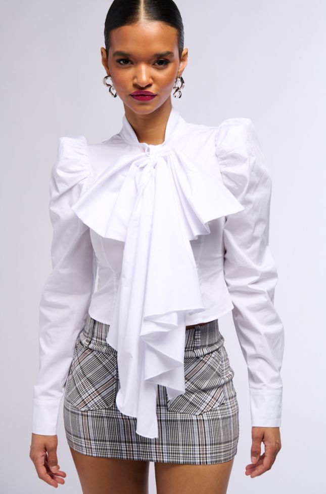 Front View In Your Eyes Blouse With Bow