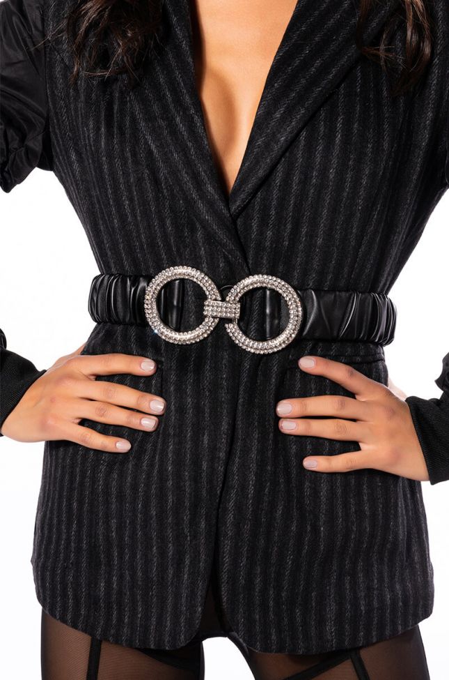 Front View Infinity Rings Scrunchie Belt