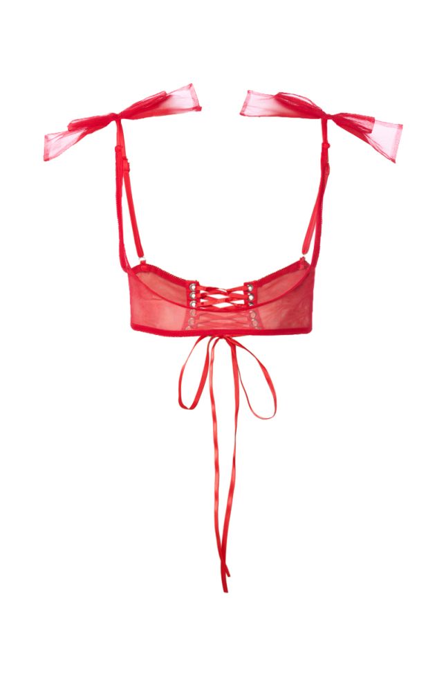 Side View Just For You Mesh Harness In Red