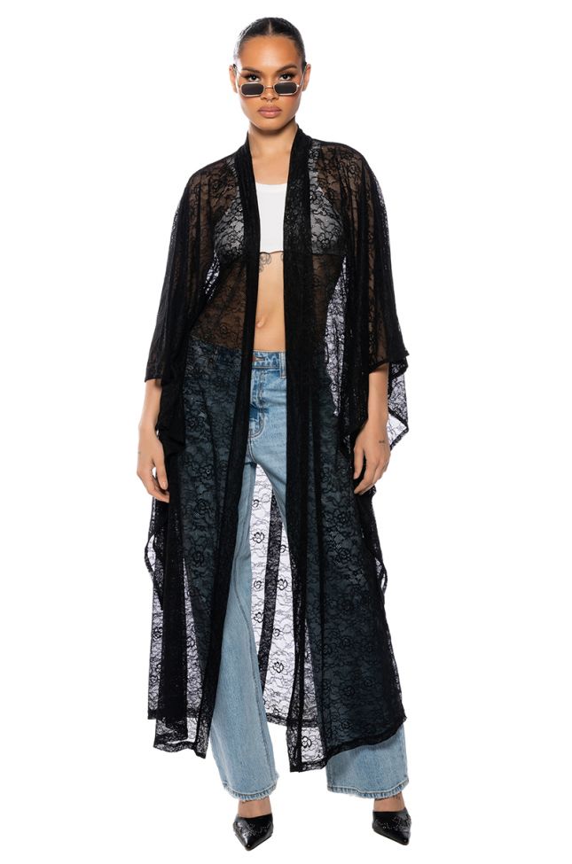 Front View Kiki Lace Duster