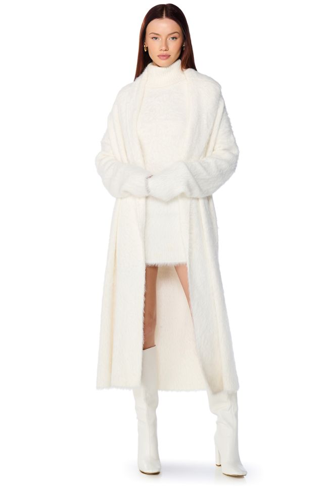 Side View Kylie Fuzzy Trench