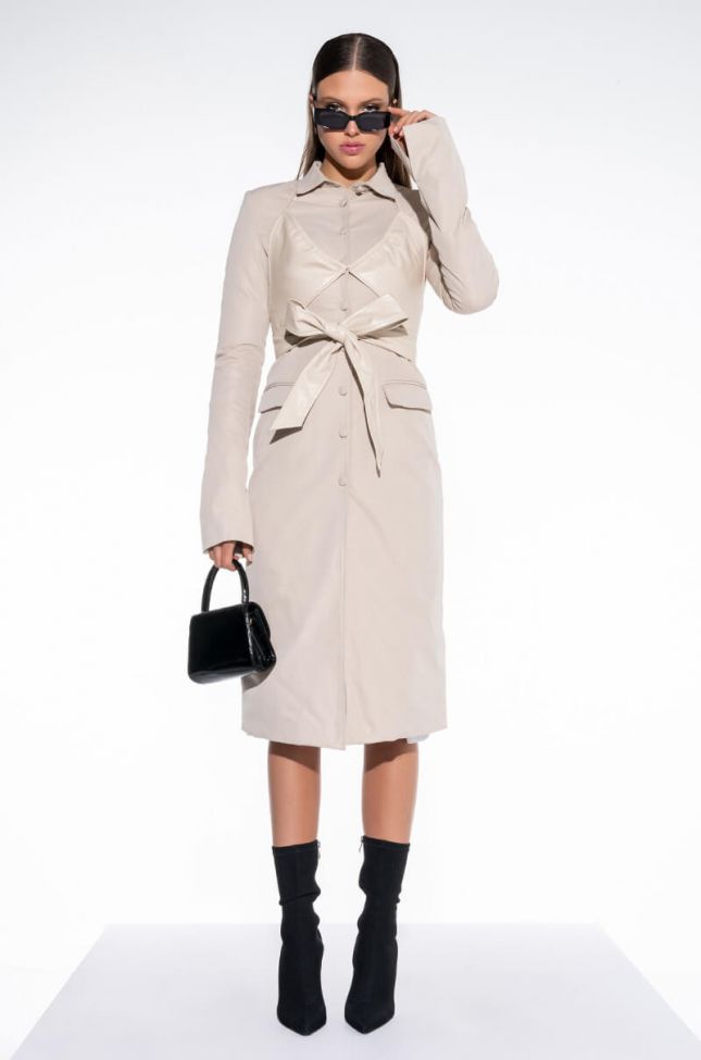 Side View Layered Legion Trench Coat