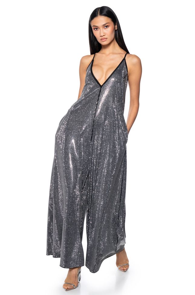 Extra View Lets Celebrate Rhinestone Jumpsuit