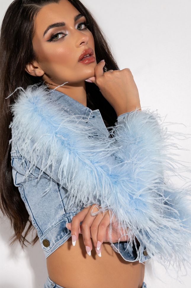 Front View Light As A Feather Denim Jacket
