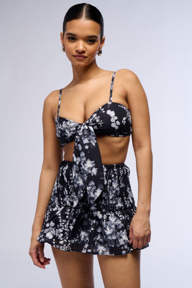 Front View Like Heaven Floral Bralette Top