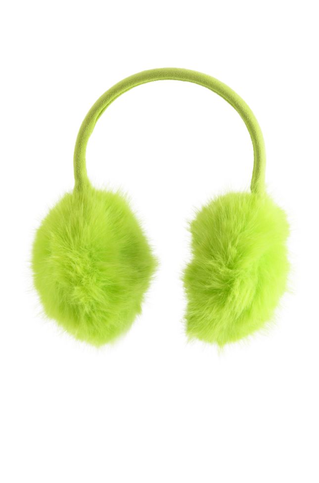 Side View Lime About It Earmuff