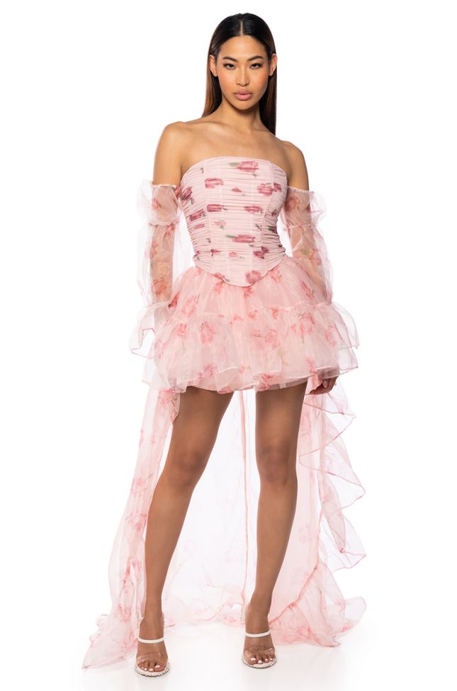 Front View Lost In A Dream Tulle High Low Skirt