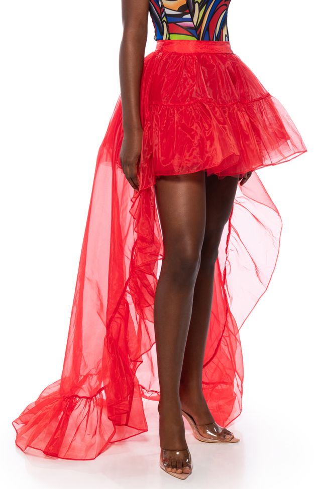 Front View Lost In A Dream Tulle High Low Skirt
