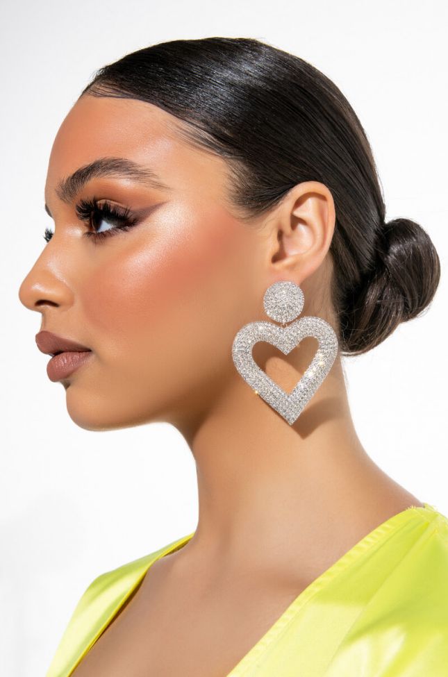 Front View Love Me All Night Statement Earrings