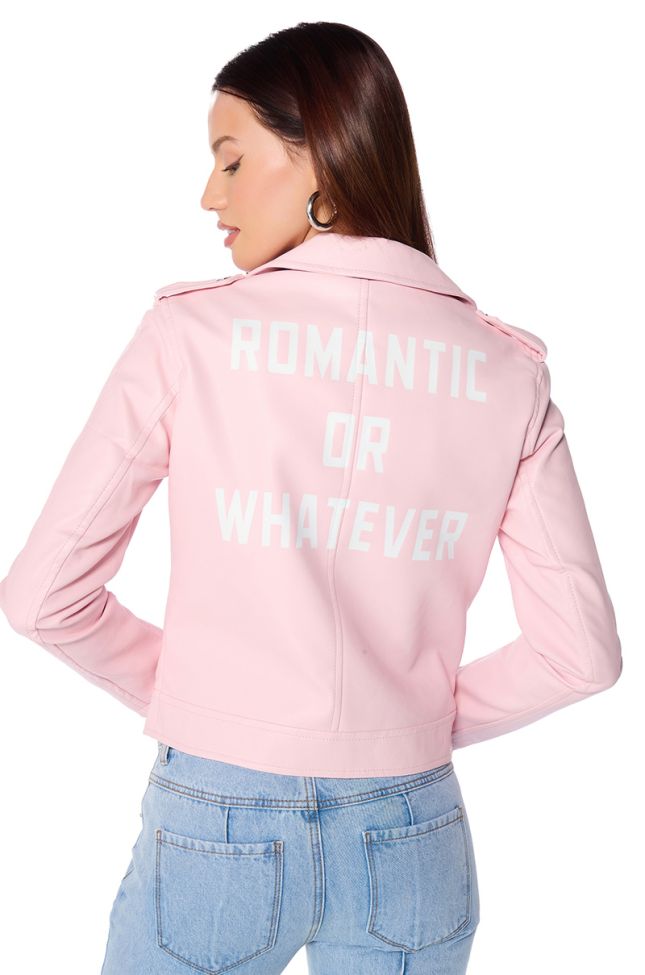 Back View Love Me Forever Moto Jacket