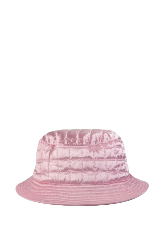 LUSH QUILTED SATIN BUCKET HAT