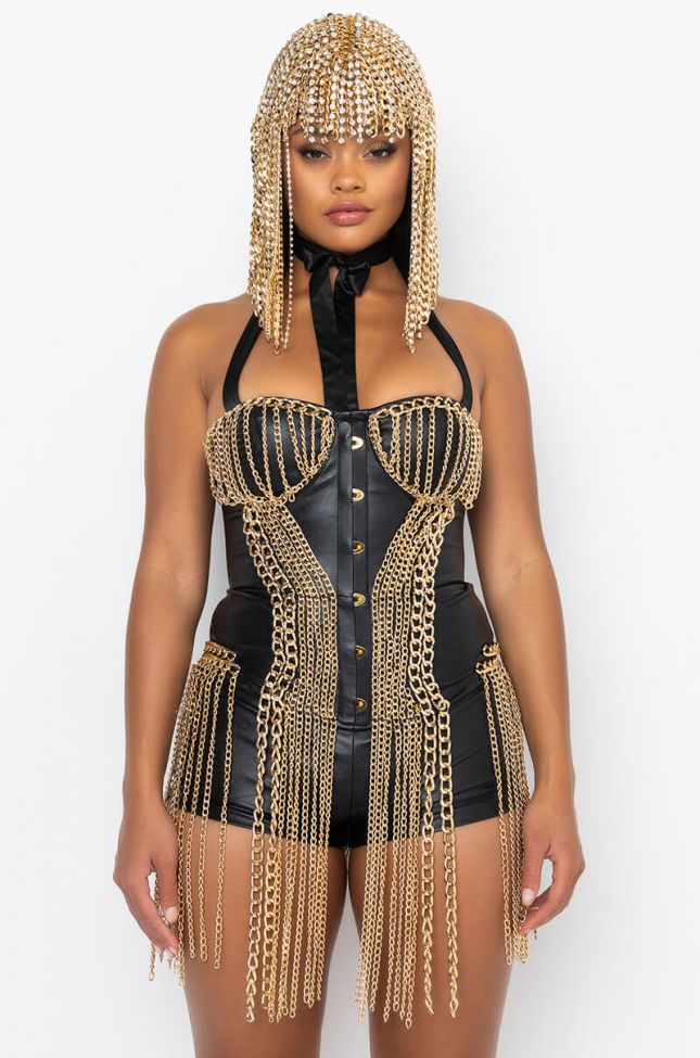 Back View Main Attraction Chain Detail Romper
