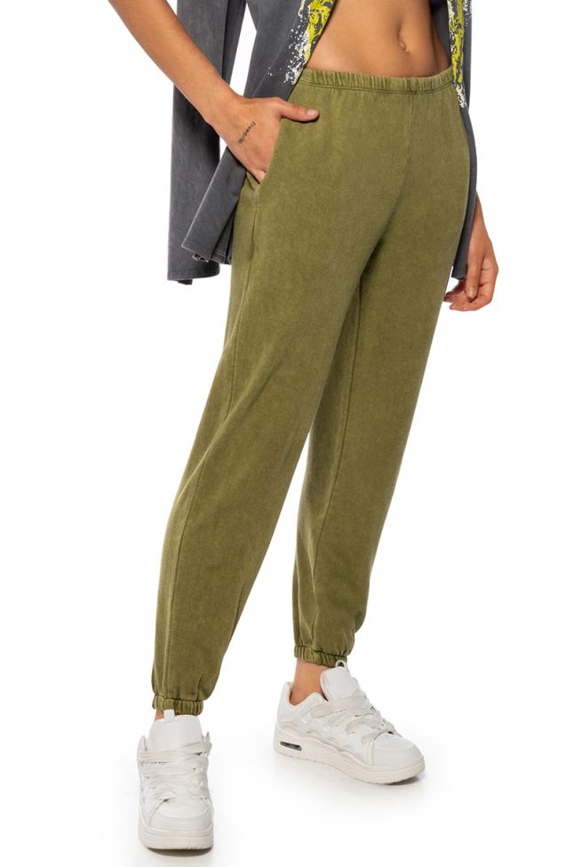 Side View Me Time Mineral Wash Jogger