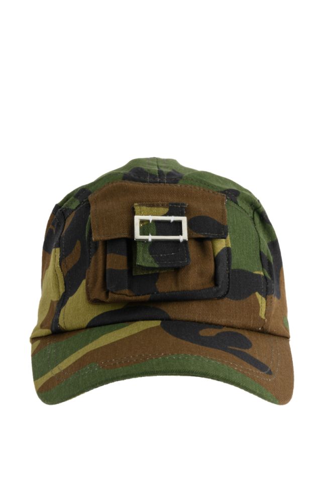 Side View Midtown Camo Hat With Pocket