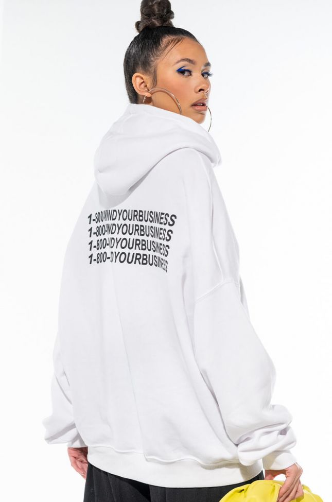 Detail View Mind Your Business Oversized Sweatshirt