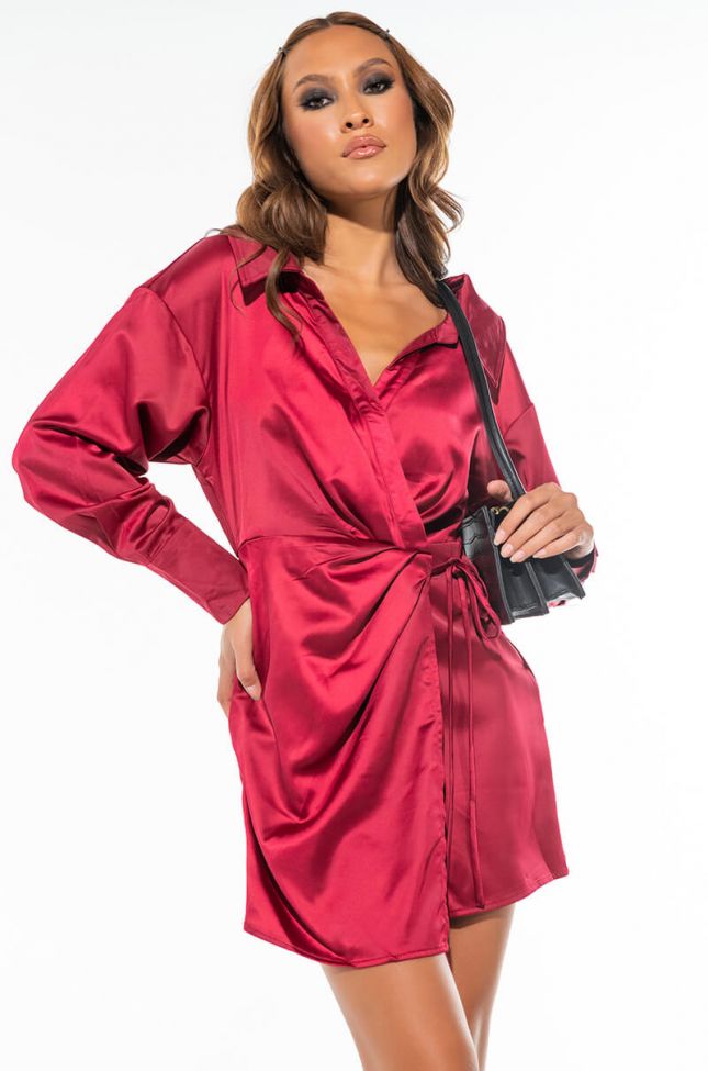 Front View Miss Irreplaceable Wrap Dress