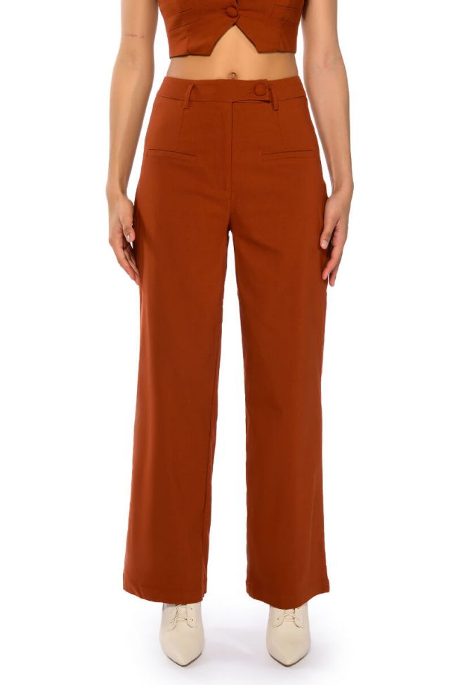 Front View Most Likely To Dream Big High Waisted Pants
