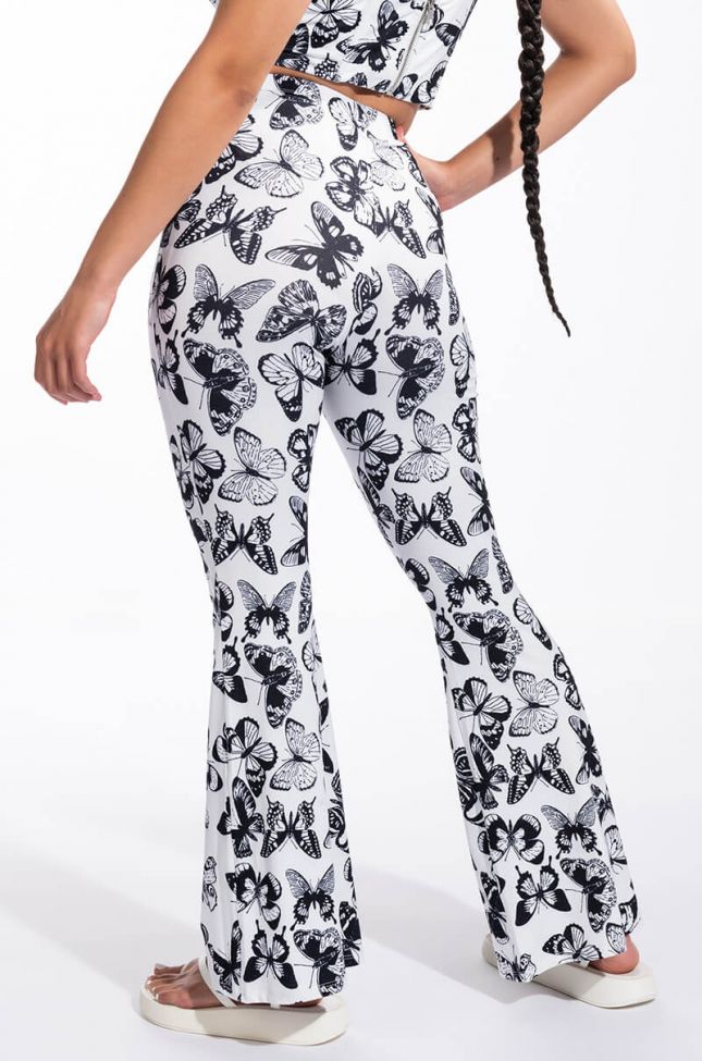 Front View Mother Nature High Waist Flare Pants