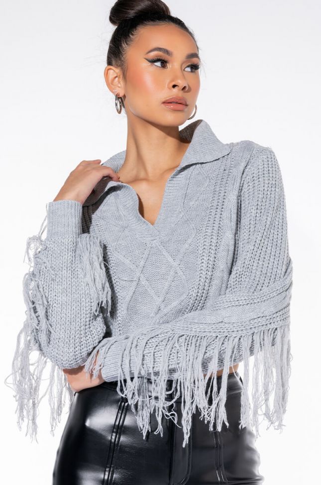 NORA DISTRESSED KNITTED SWEATER