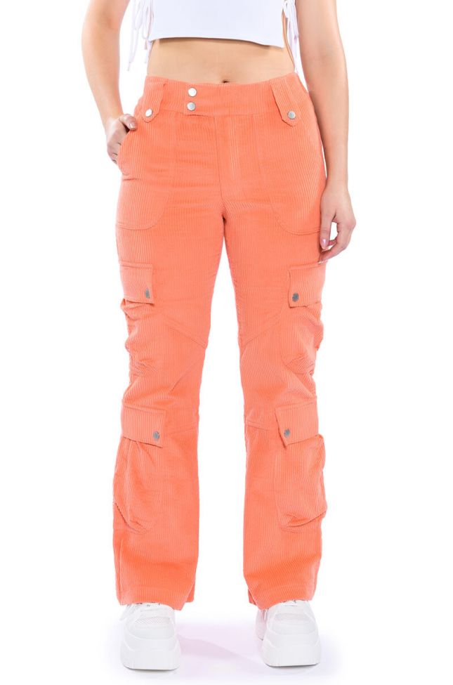 Front View Nothing But Time Corduroy Cargo Pant
