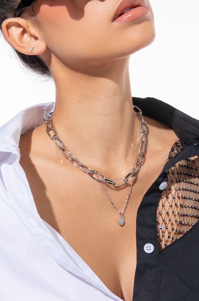 Front View Nothing To Prove Layered Necklace