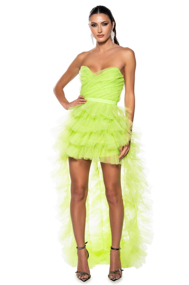 Front View On My Level Tulle High Low Dress