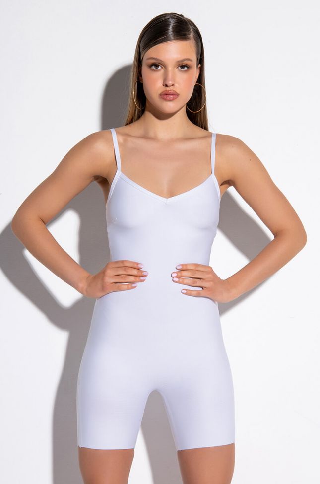 Front View On Time Bandage Romper
