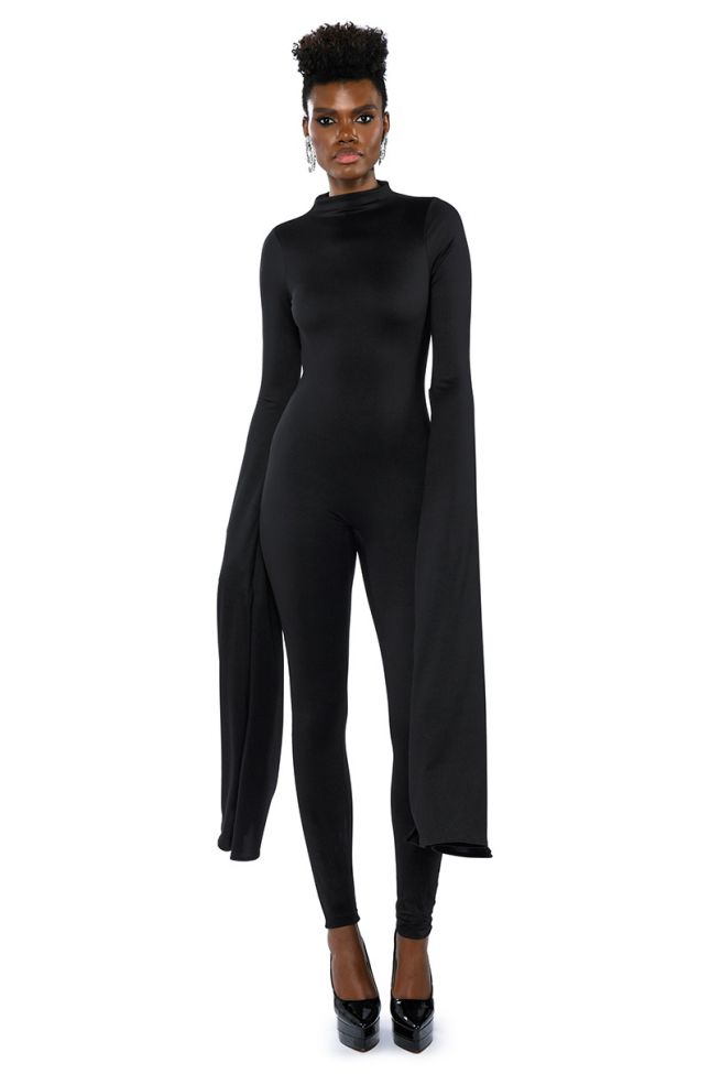 ON TOP DRAMATIC SLEEVE CATSUIT