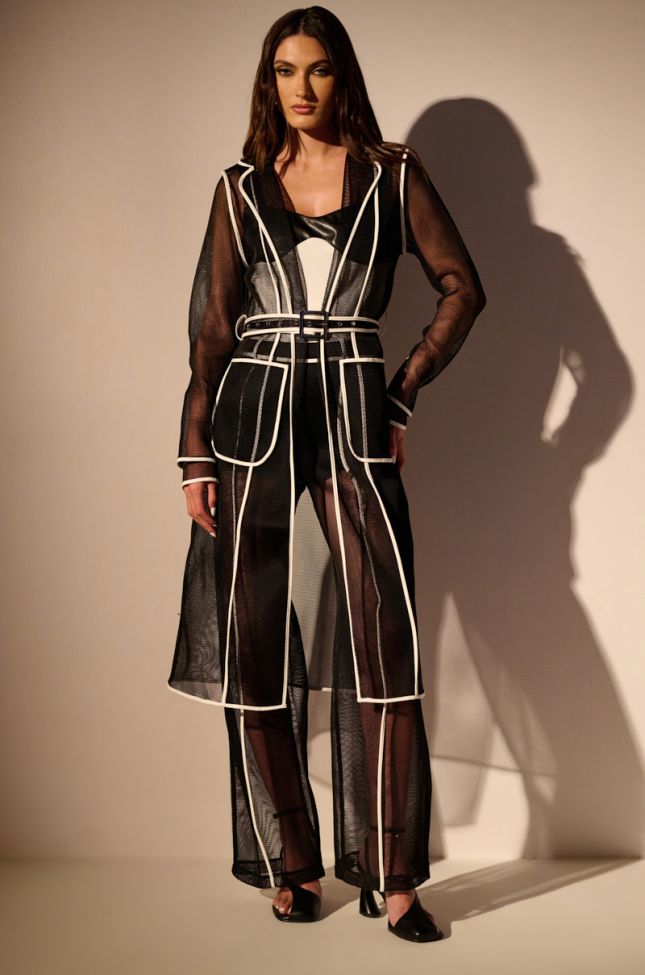 Side View One To Watch Mesh Trench