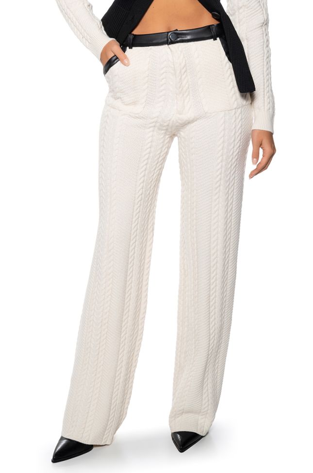 Front View Out For The Day Sweater Knit Trouser