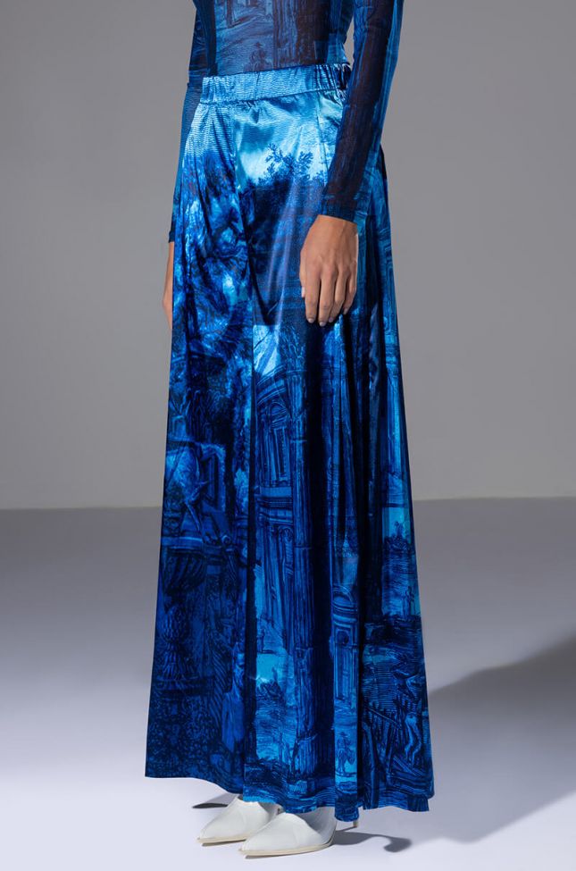 PARADISE ABSTRACT WIDE LEG PANT