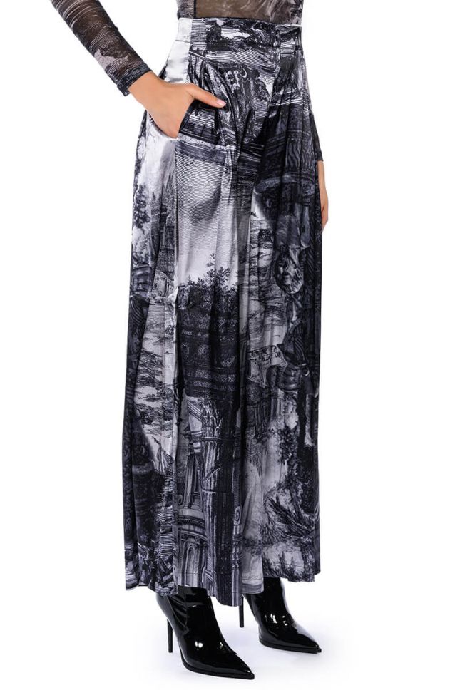 PARADISE ABSTRACT WIDE LEG PANT