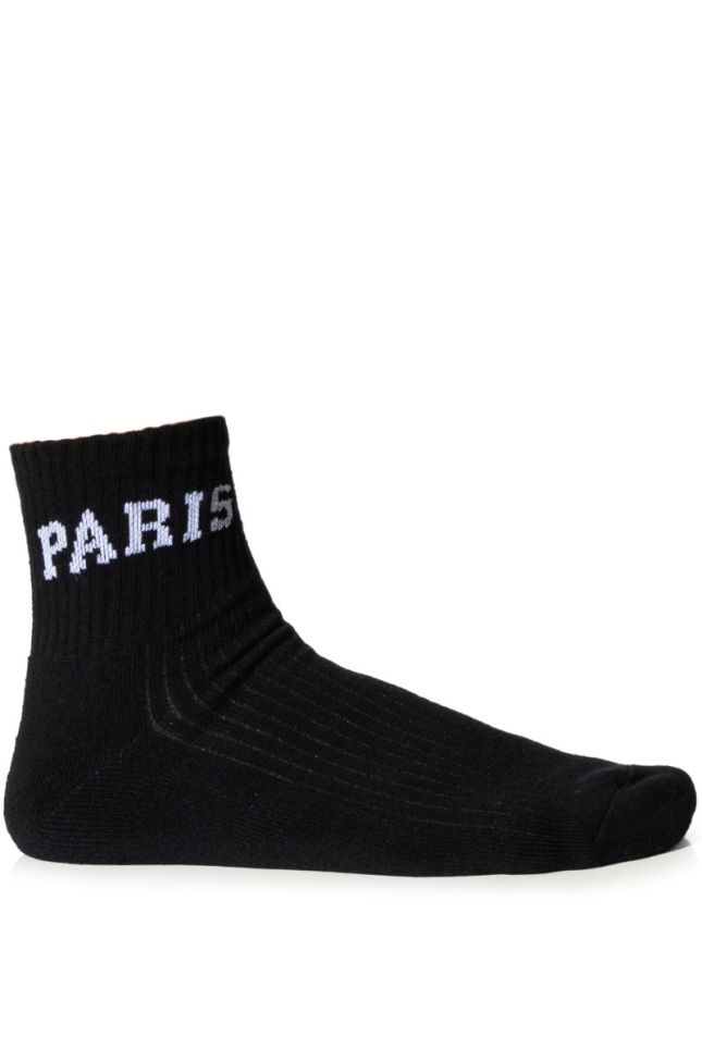 Side View Paris Black Socks