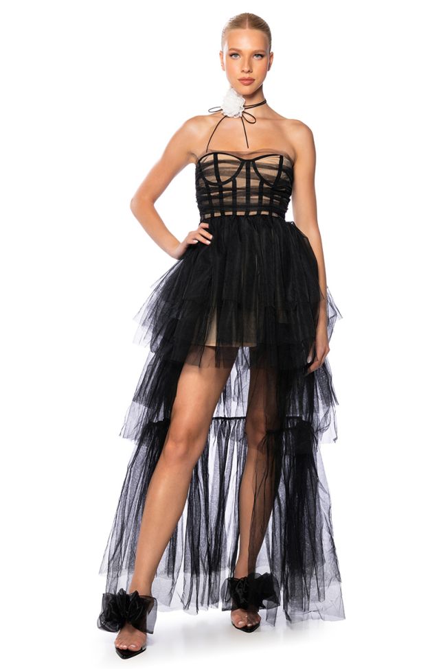 Front View Party Starter High Low Tulle Dress