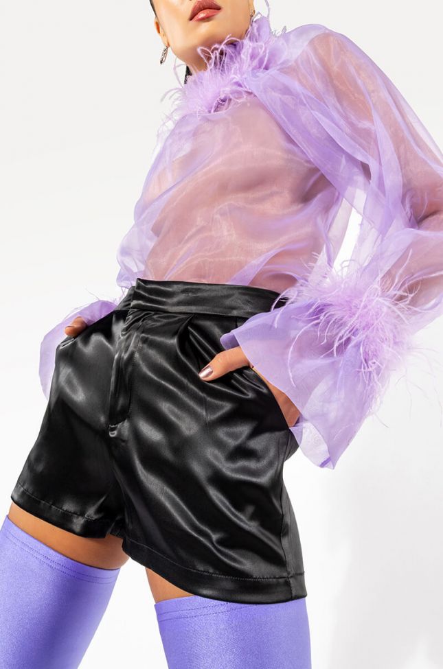 Side View Passione Satin Shorts