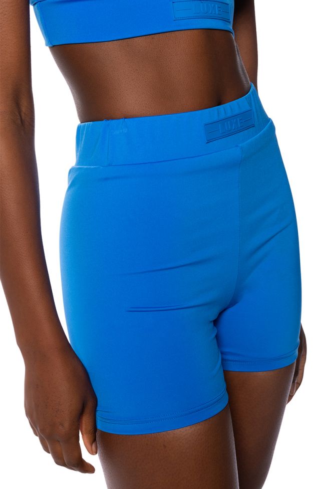 Side View Paxton Its The Fit Luxe Short In Royal Blue