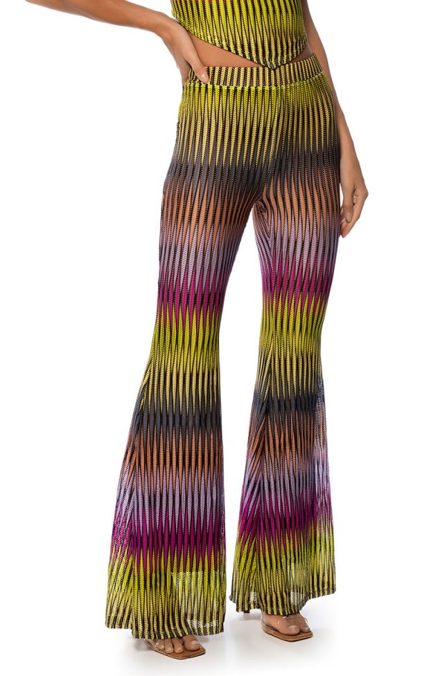 Front View Persuasive Girl Flare Leg Palazzo Pant