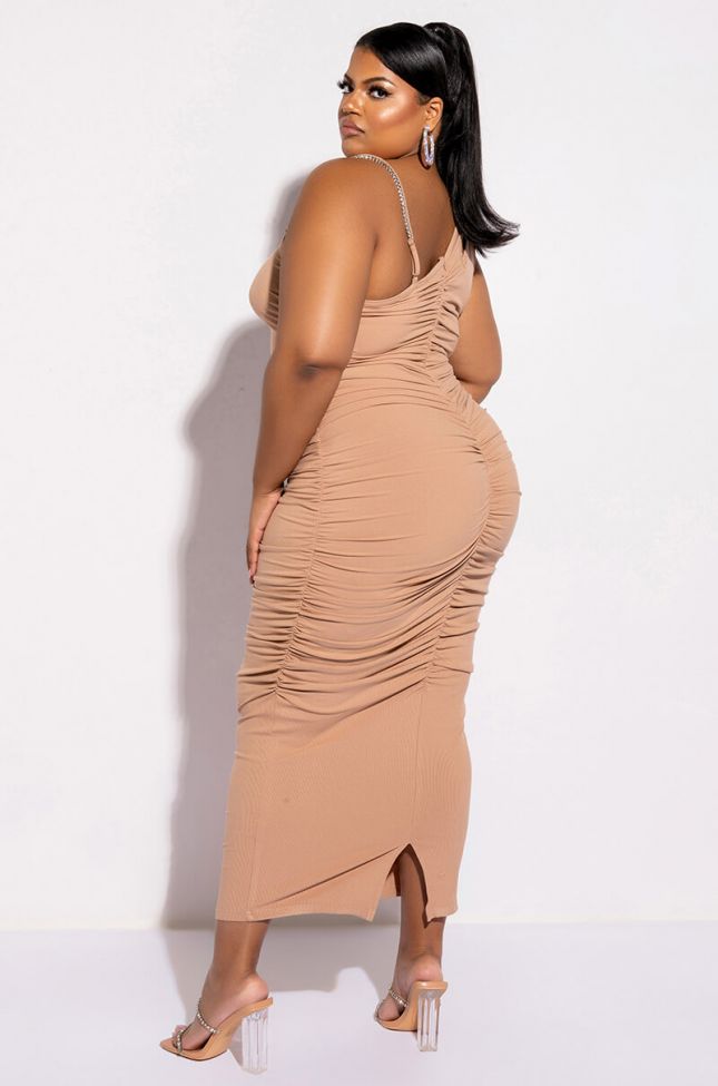Front View Plus What I Want Maxi Ribbed Dress