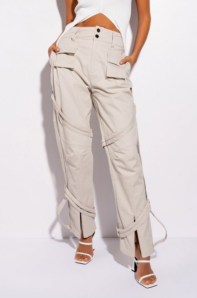 Front View Put In Work Strappy Cargo Pant