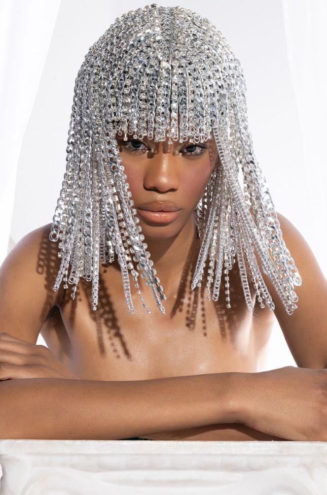 Front View Queen Of Everything Rhinestone Wig