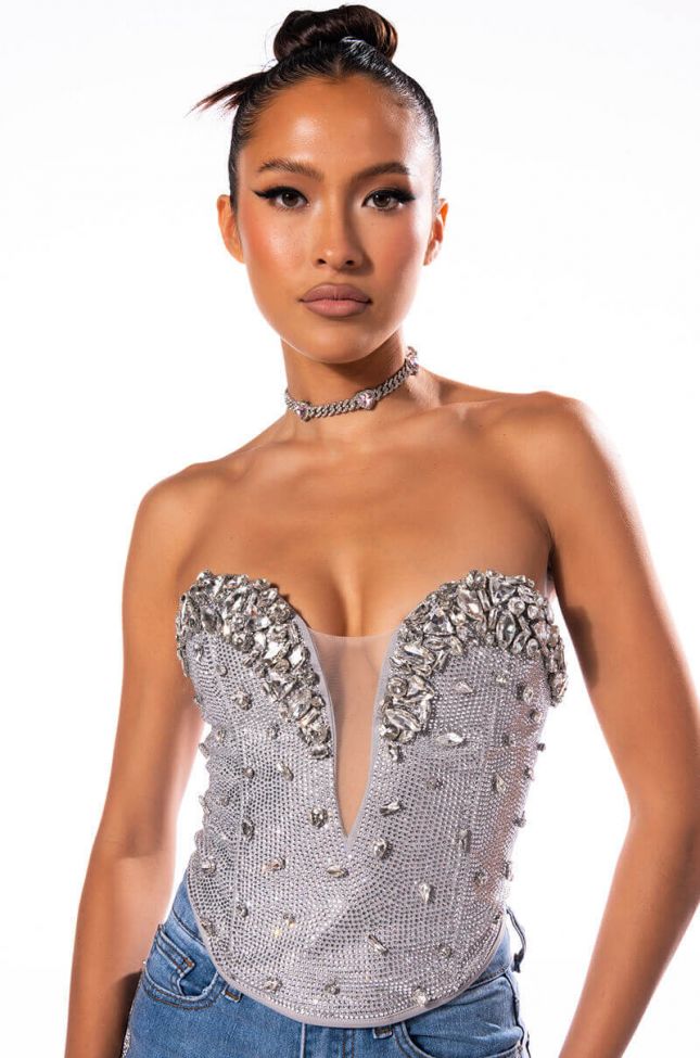 RAISE YOUR GLASS EMBELLISHED CORSET