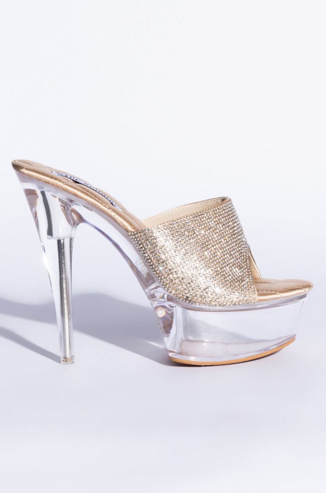 Back View Reach For The Sky Stiletto Sandal In Nude